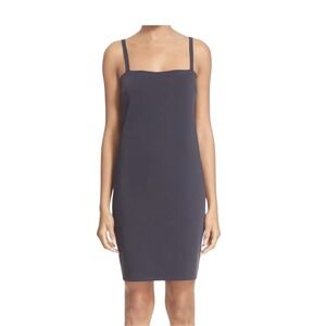 HELMUT LANGE Sheath Scuba Slip Dress Stretchy Navy Blue‎ Size Small